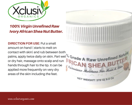 Raw Shea Butter Unrefined | Creamy Chunks| 250g