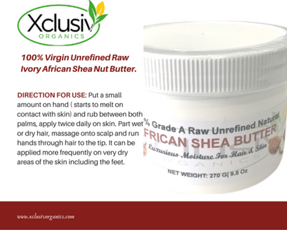 Raw Shea Butter Unrefined | Creamy Chunks| 250g