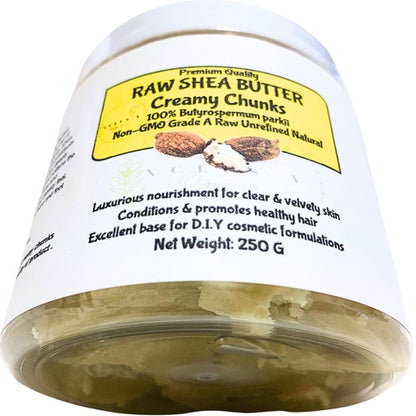 Raw Shea Butter Unrefined | Creamy Chunks| 250g