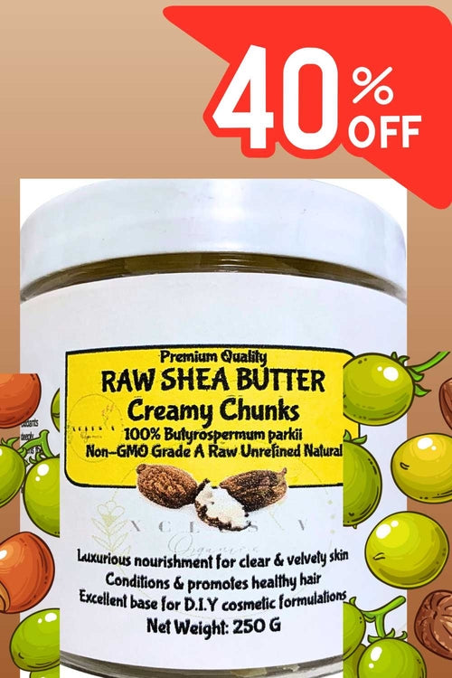 Raw Shea Butter Unrefined | Creamy Chunks| 250g